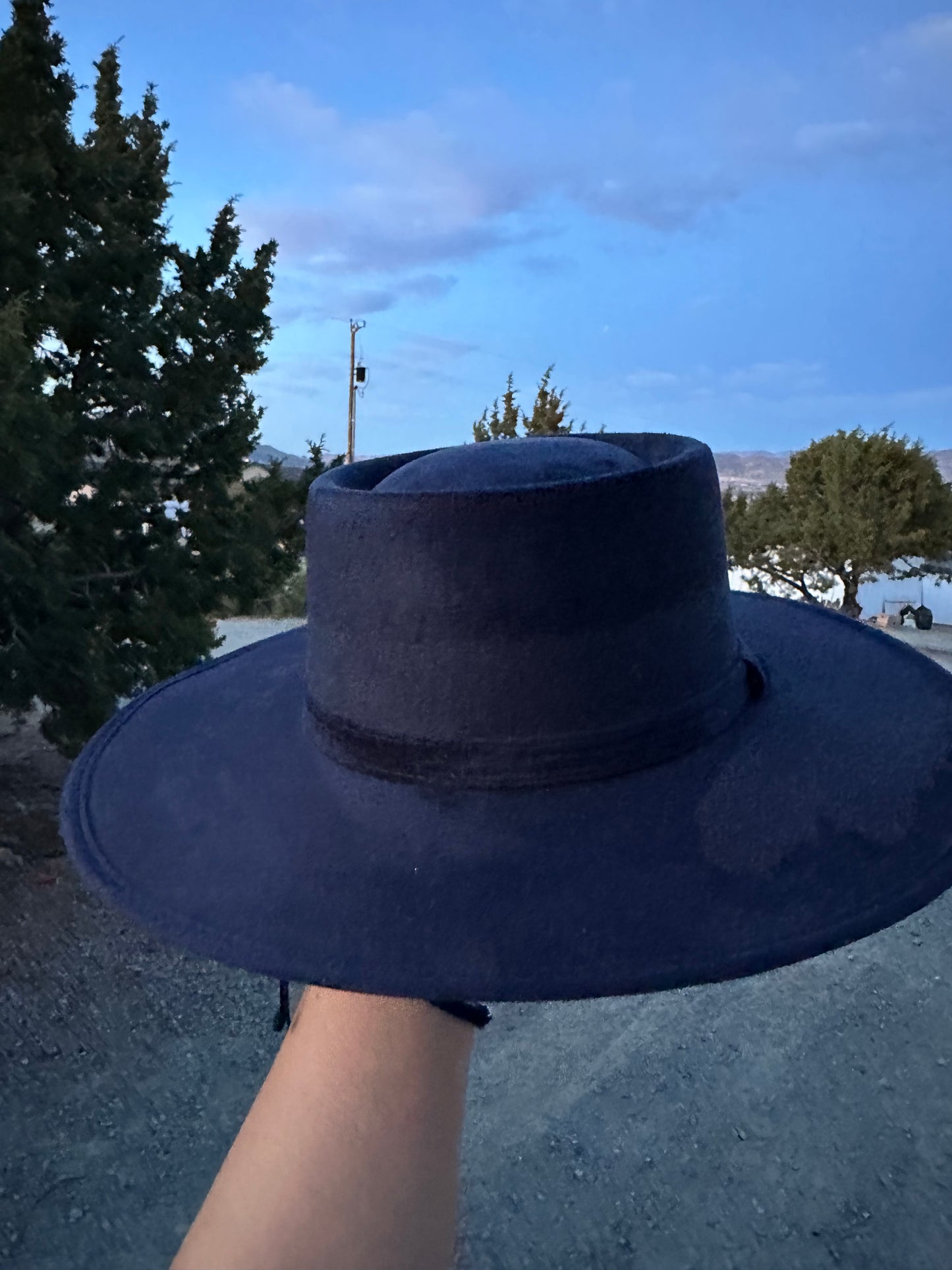 Navy Blue Gamuza Crown Cordobez