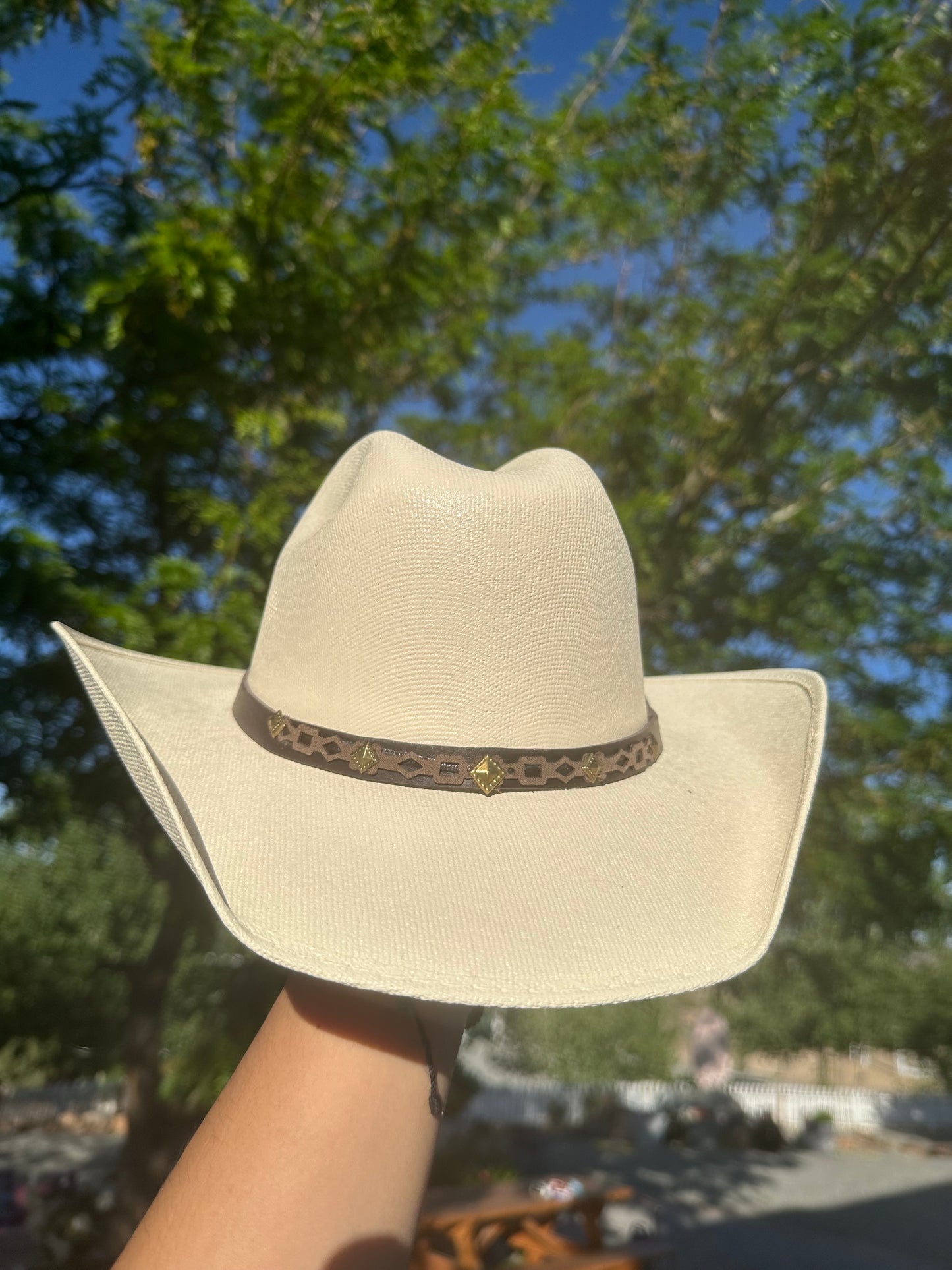 Kids Cowboy hat with Square and Diamond Hatband
